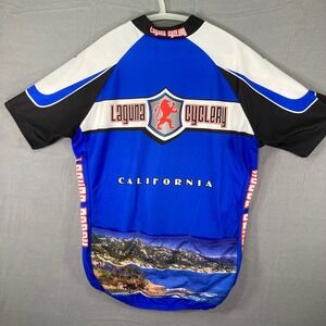 Laguna Cyclery California Cycling Jersey Mens 2XL Bicycle Shirt‎